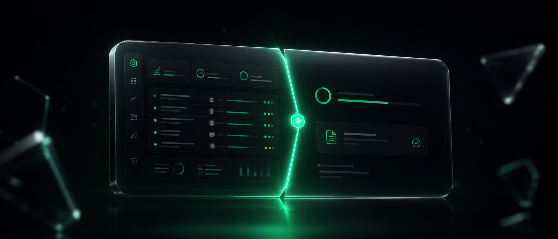 Catalyst — internal team workspace alongside the curated client portal