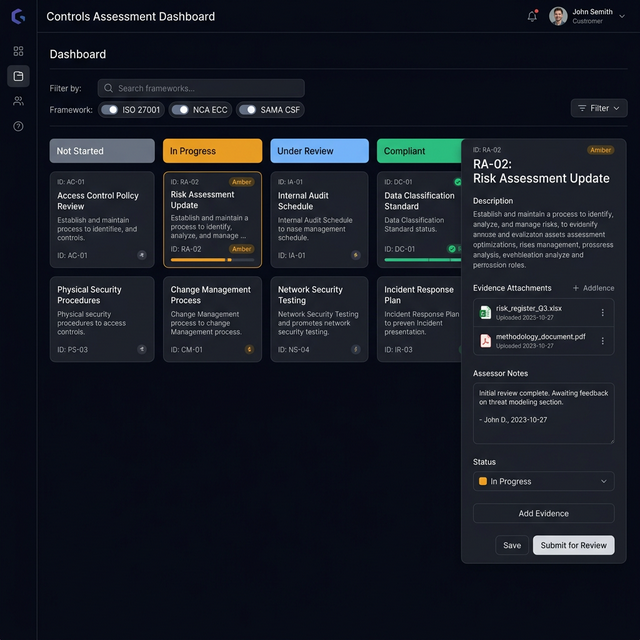 Controls Assessment Dashboard